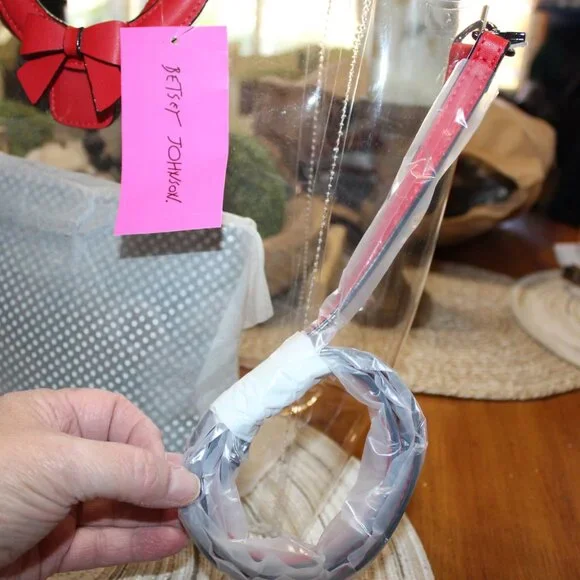 NWT Betsey Johnon Clear tote purse with polka dot pouch Retro /Pinup CUTE! Fun! - Picture 5 of 10